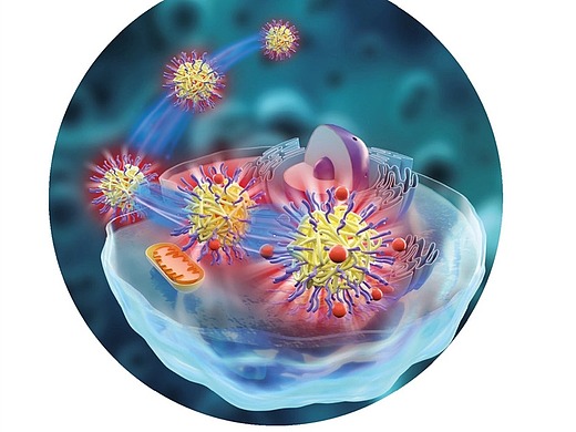 sci杂志封面配图设计中科幻彩科研绘图医学插画动画