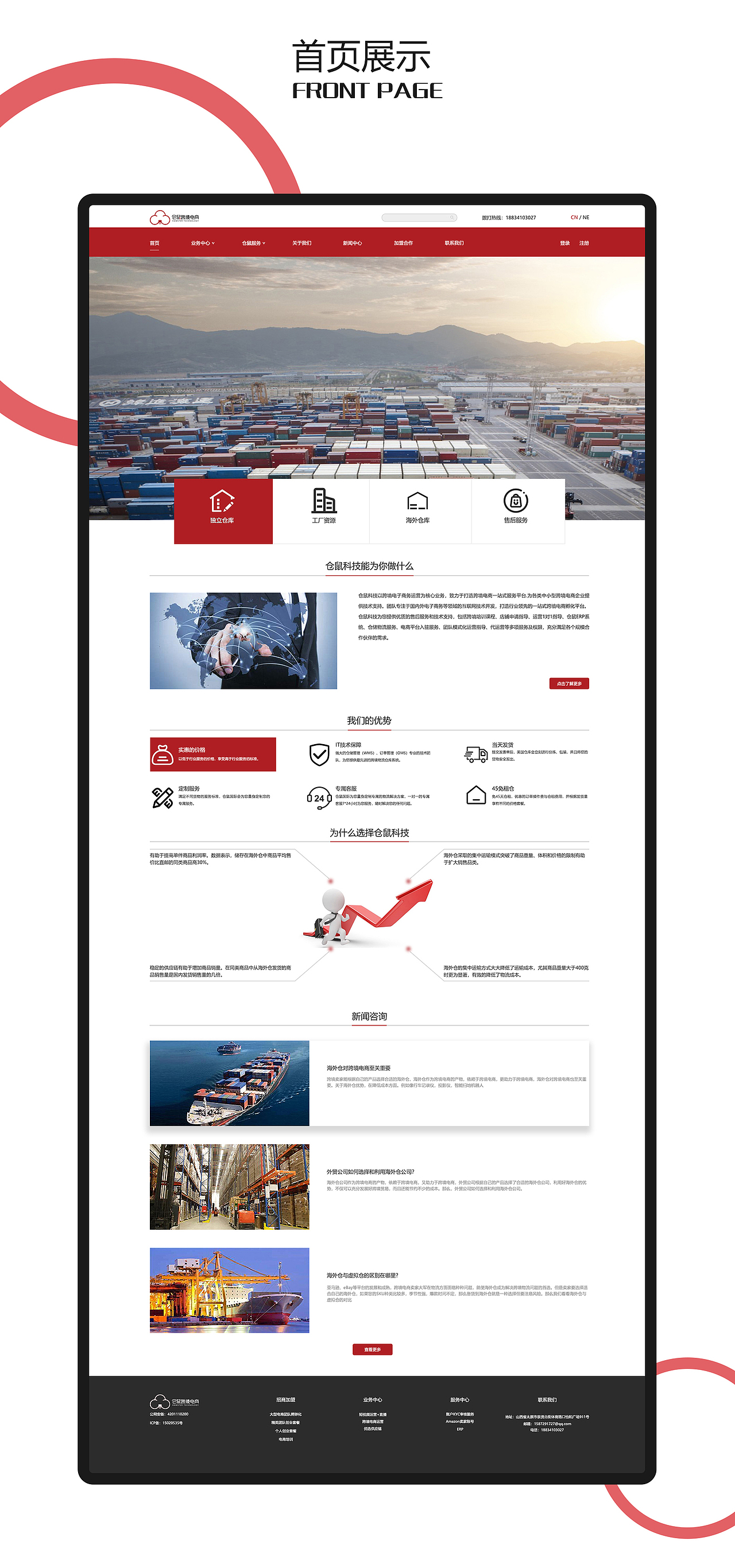 仓鼠跨境电商网页设计（图ZMjcwOTY2MzY0） - 企业官网 - 站酷设计师不吃西红柿o原创素材 - 站酷ZCOOL