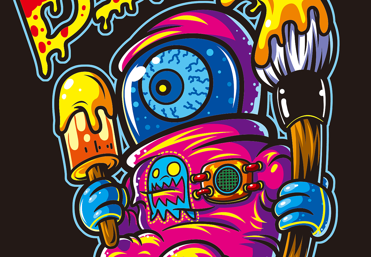 酒鬼&大眼（图ZNjQ1NjU2NjA=） - 商业插画 - 站酷设计师夏边浩怔原创素材 - 站酷ZCOOL