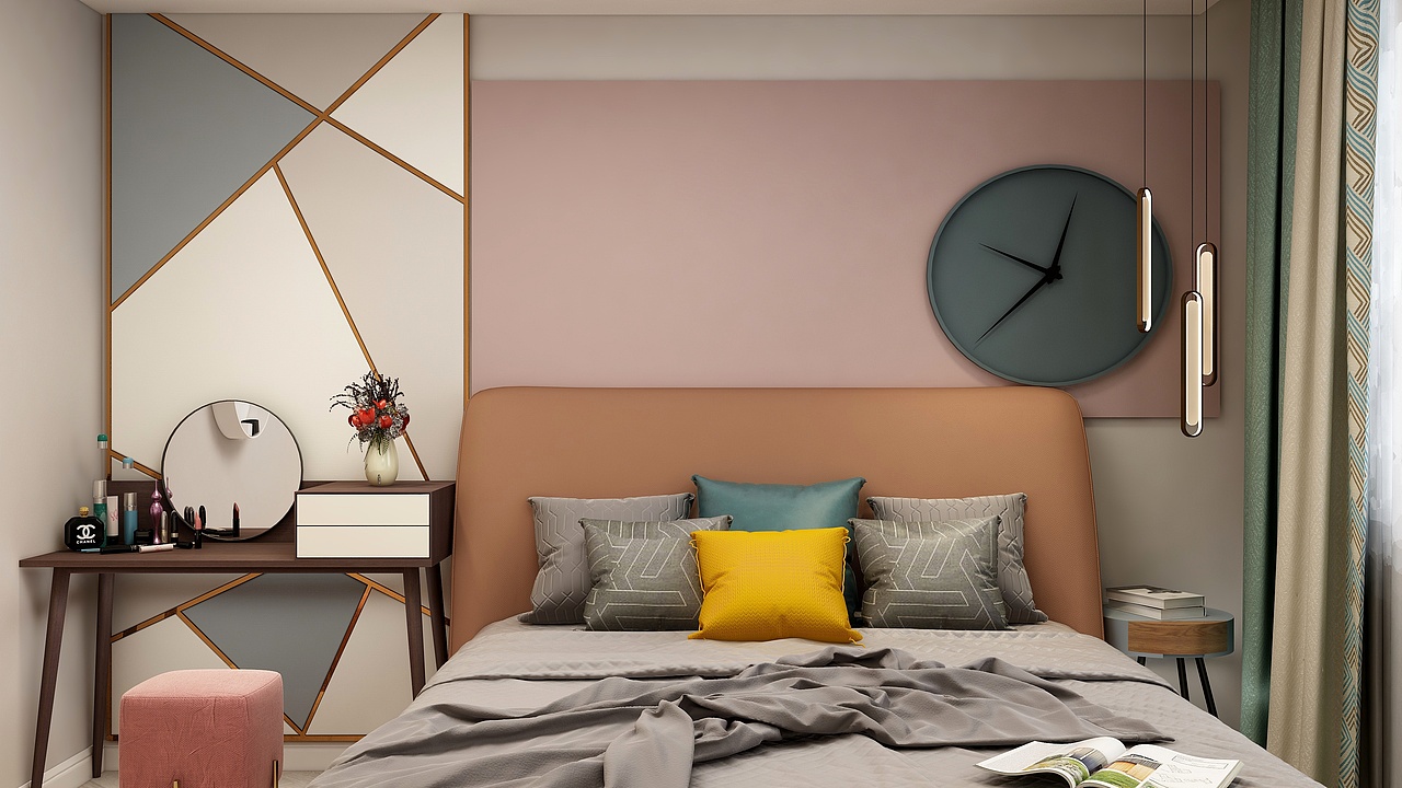 悠然|115㎡清新北欧四居（图ZMjQ4MjkwODI4） - 家装设计 - 站酷设计师CG安安耶原创素材 - 站酷ZCOOL