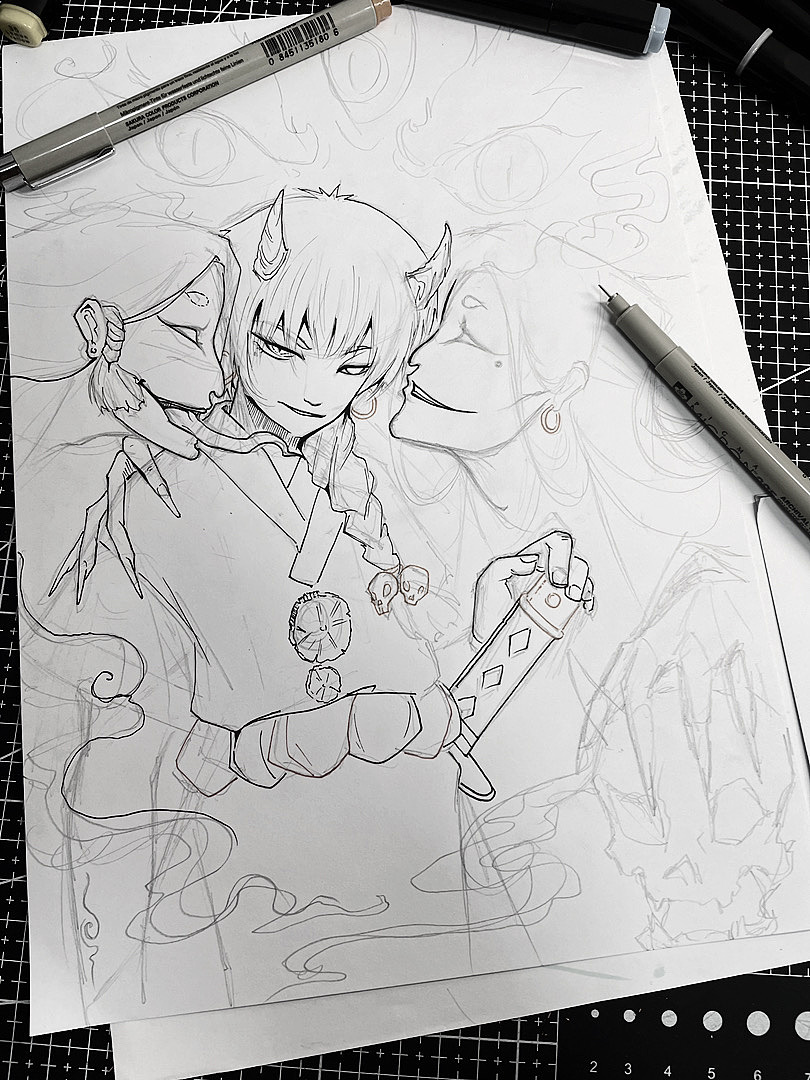 原创作品《僞脸》,第五季,三目大天狗