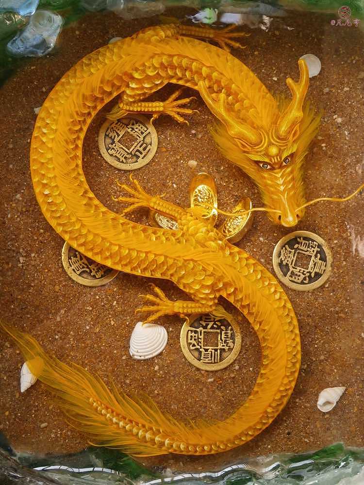 海玻璃金龙池 凡尼亨海洋环保3D树脂画(图ZMjEyMjMwODA=) - 其他手工艺 - 站酷设计师凡尼亨原创素材 - 站酷ZCOOL