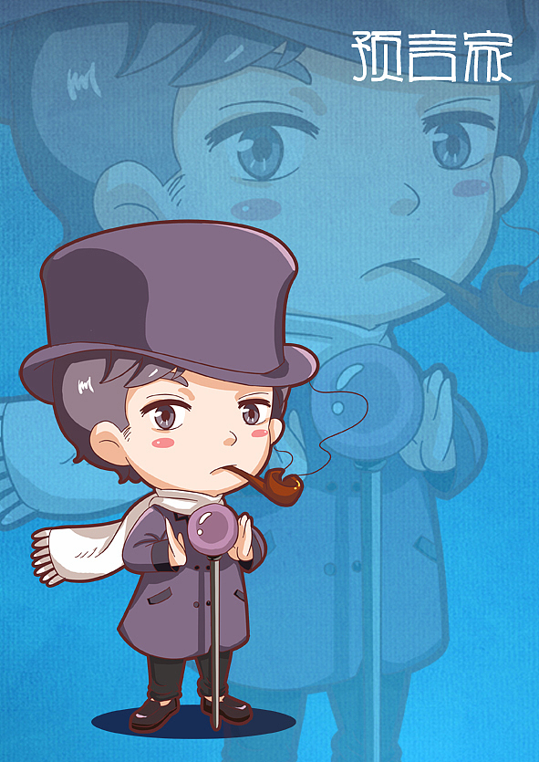 狼人杀系列角色商业卡通形象设计