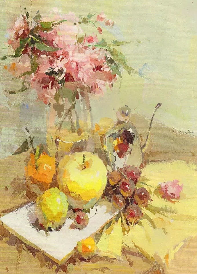 四、高长调
<br>我们的色彩整体风格强调高长调的明度处理,高调是旨整个画面以高明度即浅颜色为主,长调是指画面色块之间有很低明度(即重色),同时也有中明度和高明度,画面主要色块最多的是高明度,其次是低明度,最后是中明度。高长调给人以整体视觉明快响亮的效果。高长调画法直接区别于传统(以素描关系和灯光效果为主要依据)的画法。