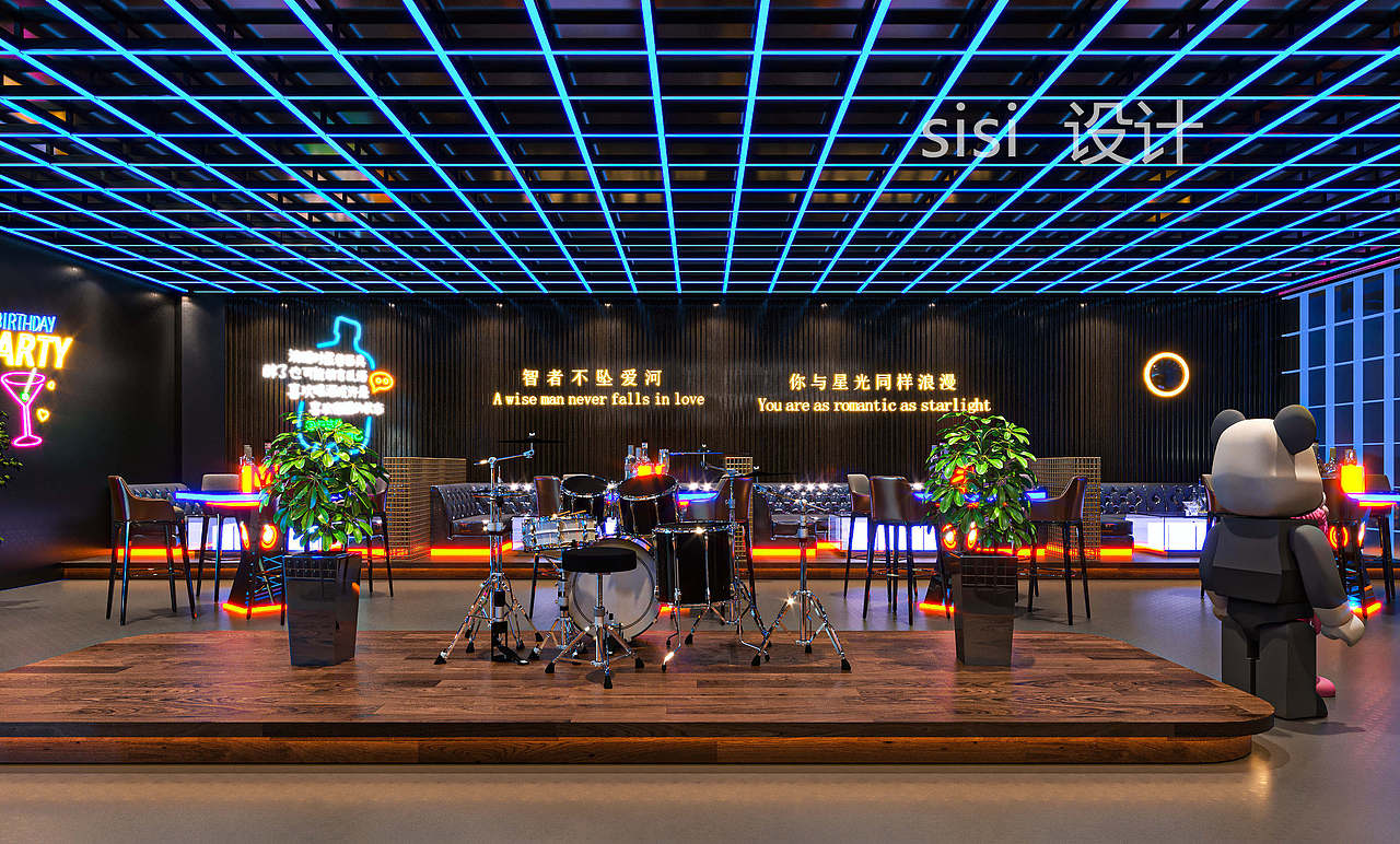 炫酷酒吧设计（图ZMjczNzkyMjY4） - 酒店餐饮设计 - 站酷设计师程思思c原创素材 - 站酷ZCOOL