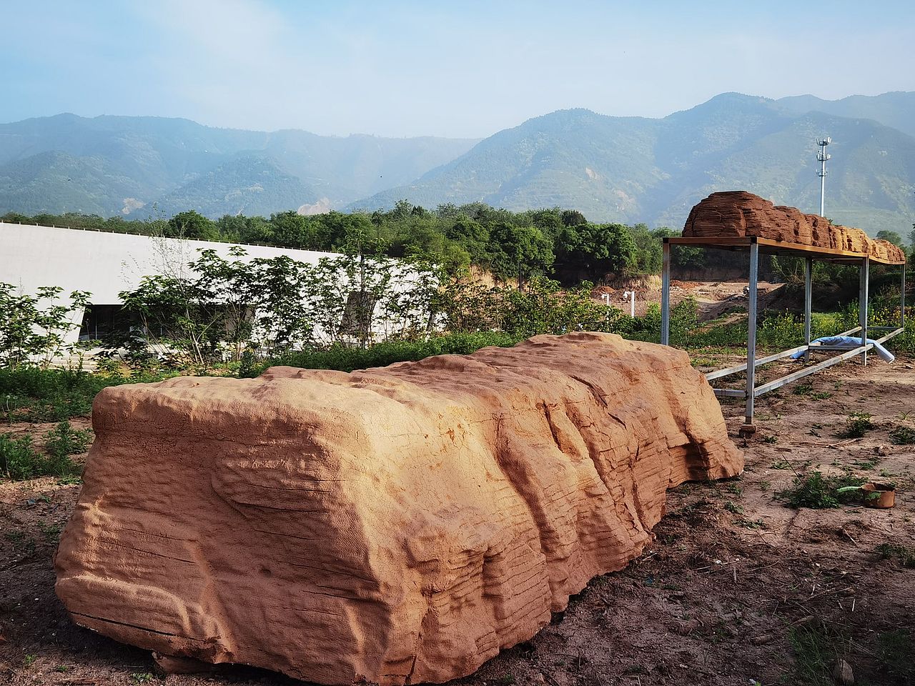 皇帝陵墓城墙遗址微缩模型