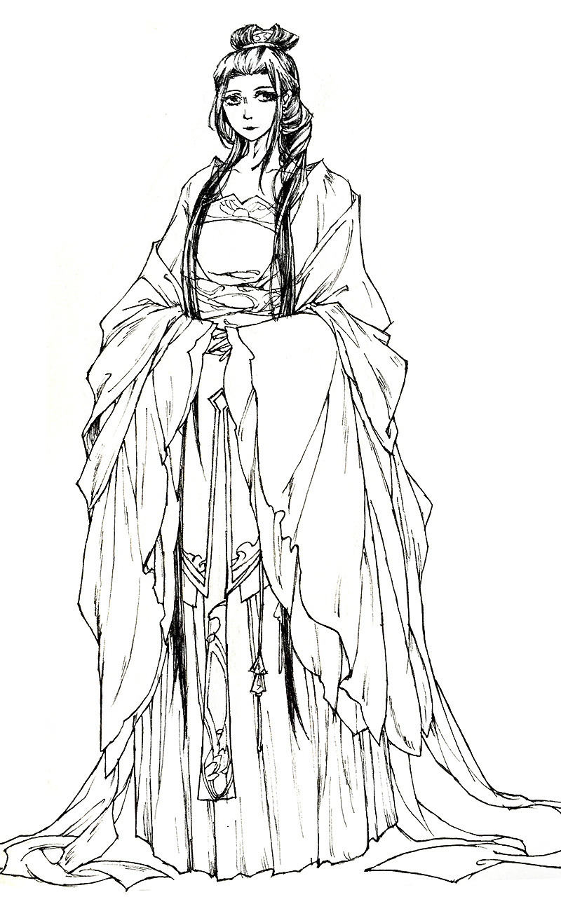 伊吹五月-临摹线稿(心得)