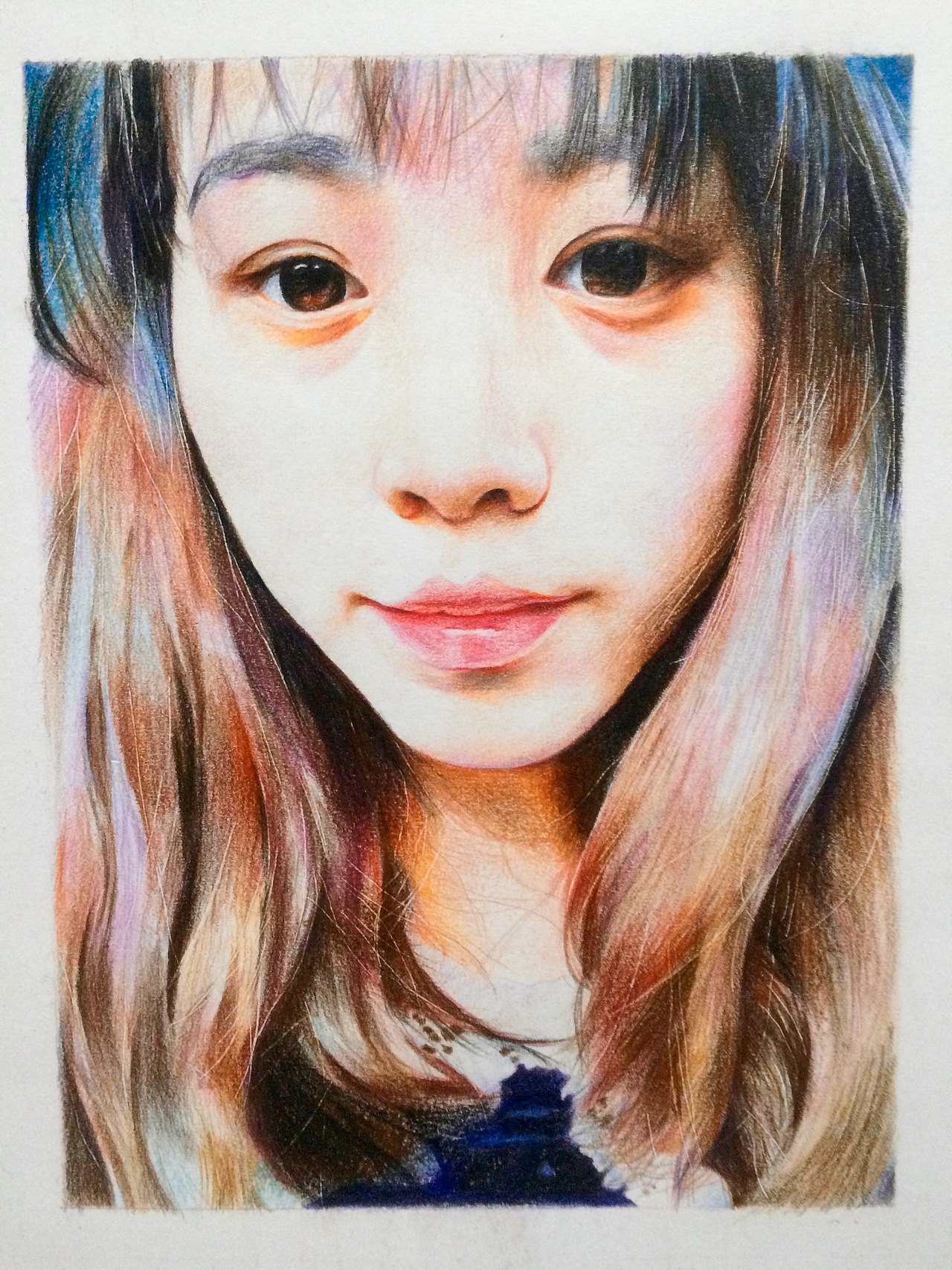 纸本彩铅 肖像定制（图ZNDM0ODcxNzY=） - 绘画 - 站酷设计师路加水彩原创素材 - 站酷ZCOOL