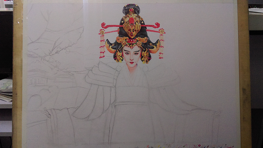 武则天（图ZMzE4MjI1MjQ=） - 绘画 - 站酷设计师只露尻尾原创素材 - 站酷ZCOOL