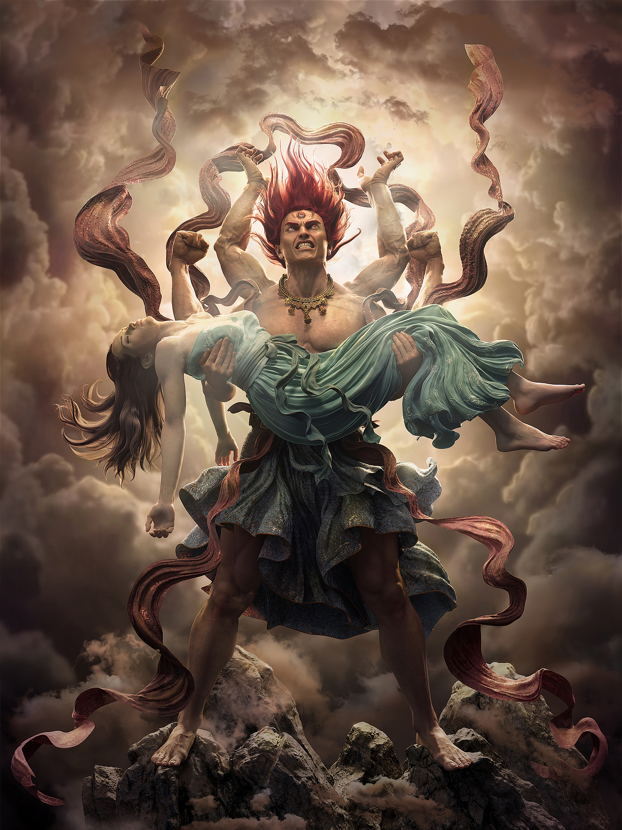 阿修罗之怒（图ZOTk0Njk0ODg=） - 人物/生物 - 站酷设计师罗其胜原创素材 - 站酷ZCOOL