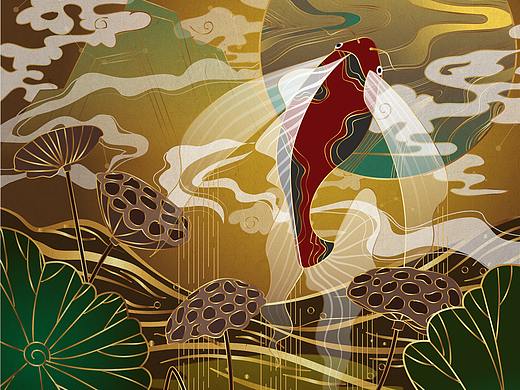 AI矢量国风插画系列1