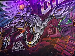 涂鴉 拔絲客-從古至今 來自夜之城