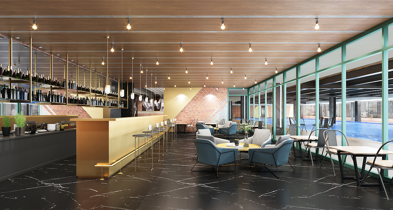 合理的区域设计,使空间自然被分割成不同的功能模块。