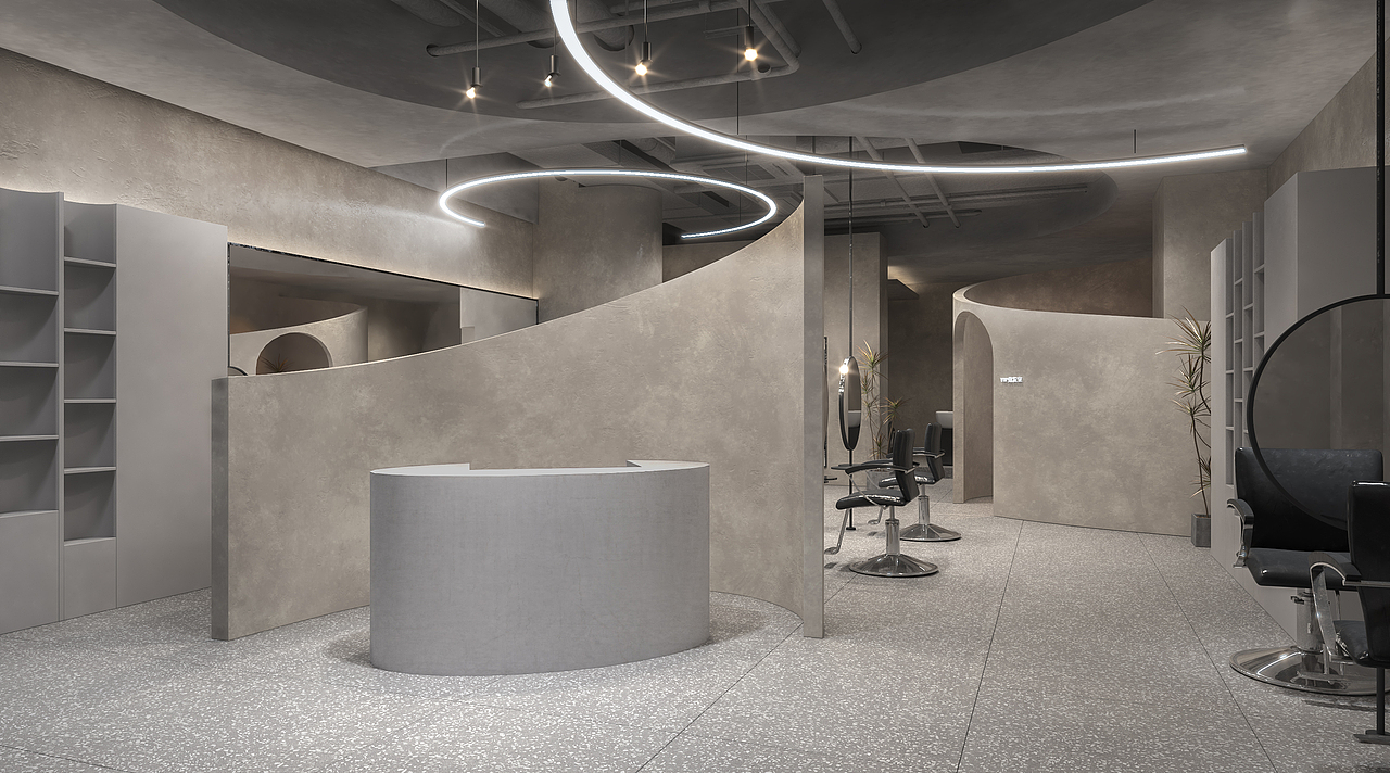 临摹丨3Dmax效果图表现 美发沙龙（图ZMzY4NjIzMjEy） - 商业空间设计 - 站酷设计师omo_华师傅原创素材 - 站酷ZCOOL