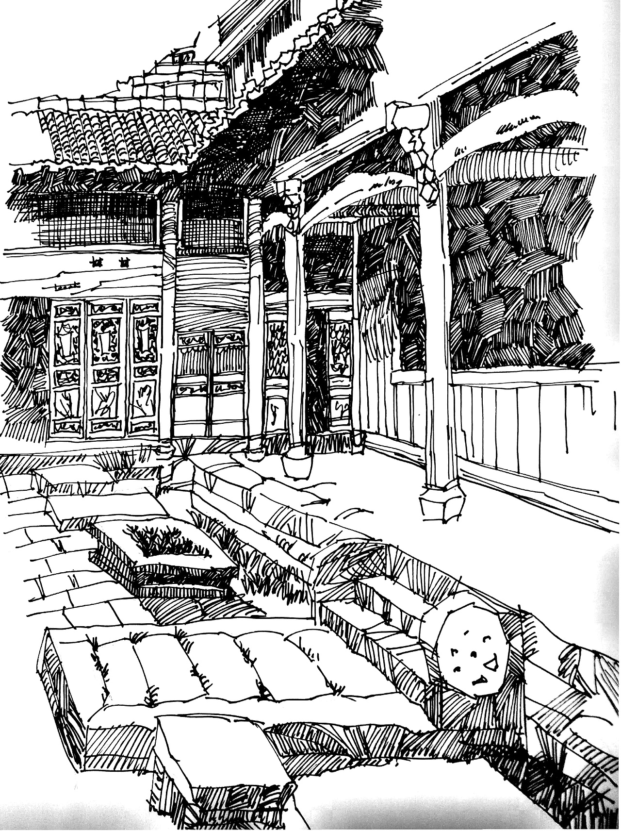 建筑速写|纯艺术|绘画|youcai_lee_原创作品-站酷zcool