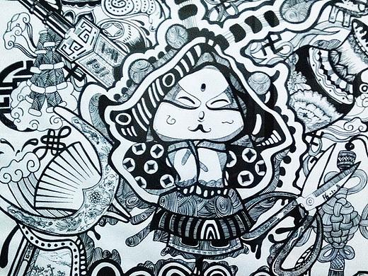 非遗装饰画创作