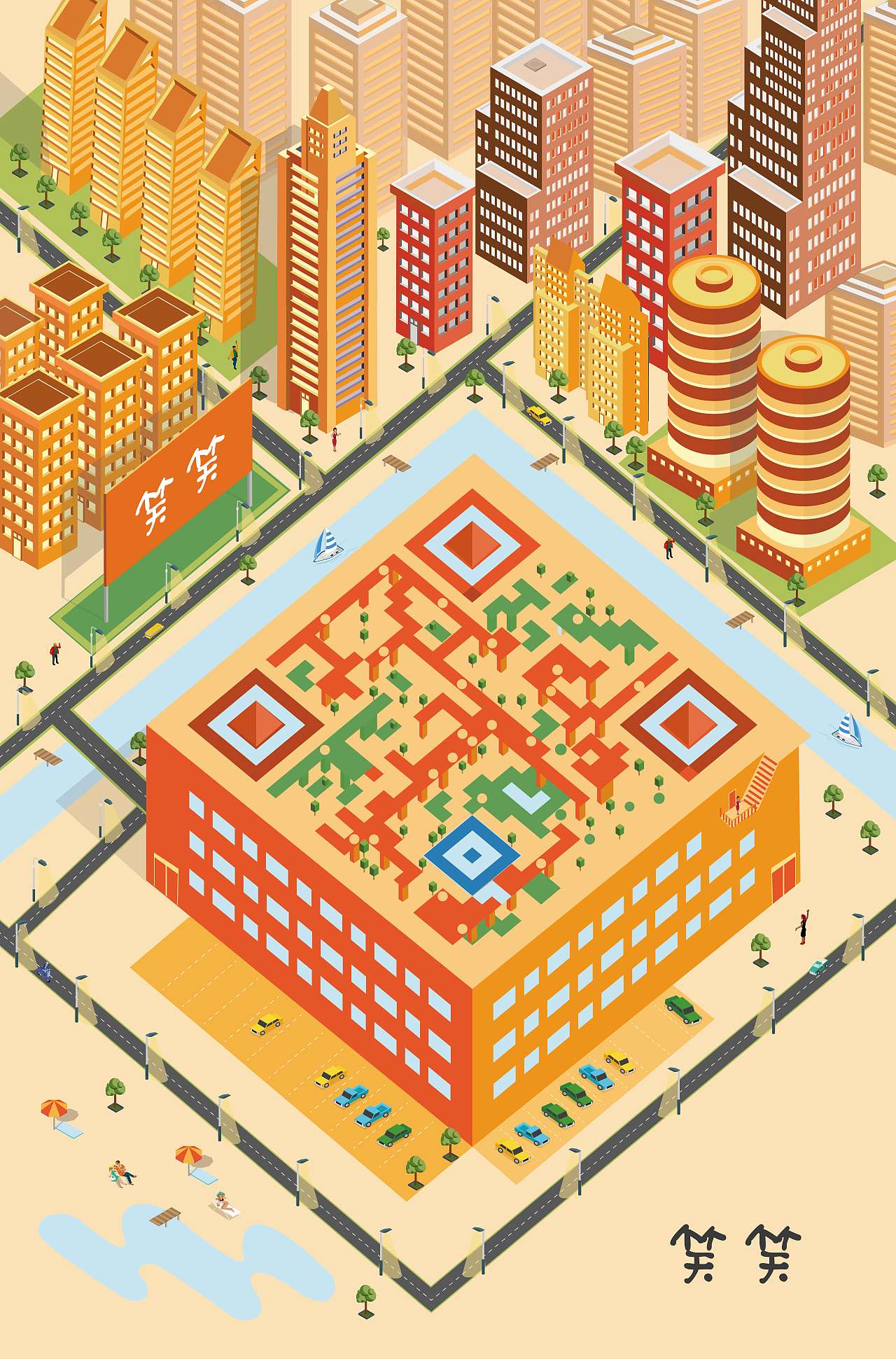 艺术二维码（图ZMTc2ODcwMzI4） - 品牌 - 站酷设计师月月设计原创素材 - 站酷ZCOOL