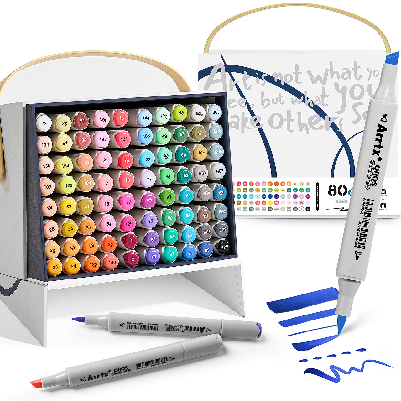 跨境电商-马克笔画材海报+亚马逊套图（图ZMzI1OTQ5OTM2） - 产品摄影 - 站酷设计师YipGaJam原创素材 - 站酷ZCOOL