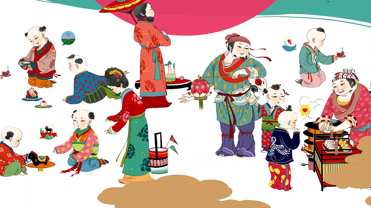 大运河庙会 | 插画