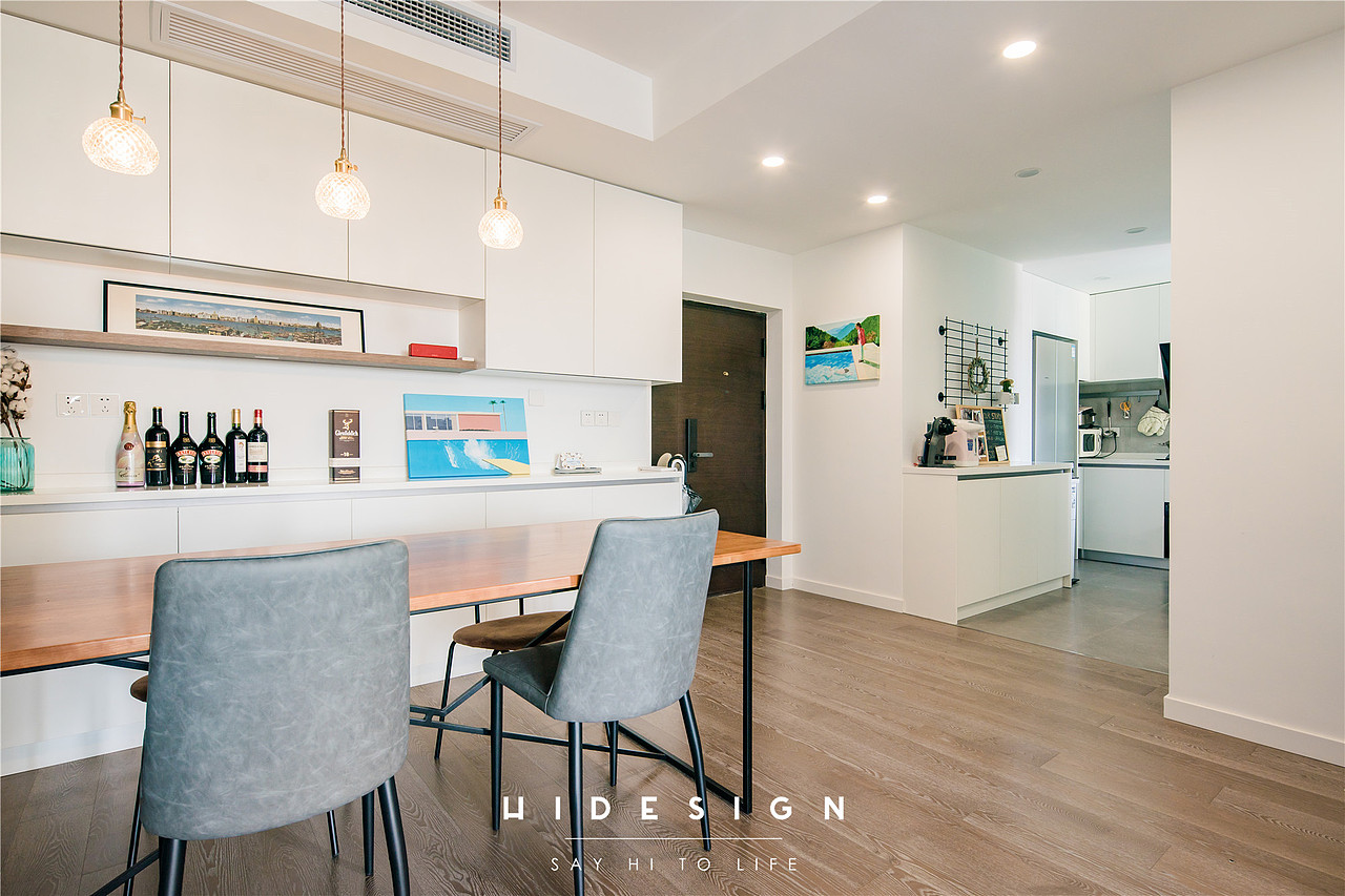 HiDesign丨象源丽都 90平丨围合式客厅 混搭风丨实景（图ZMTYwNzg2OTg4） - 家装设计 - 站酷设计师HiDesign嗨设计原创素材 - 站酷ZCOOL