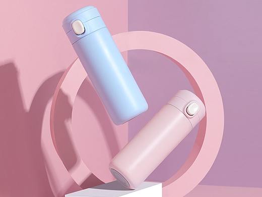 女士保温杯 创意静物拍摄 日用家居 | 凡仟文化