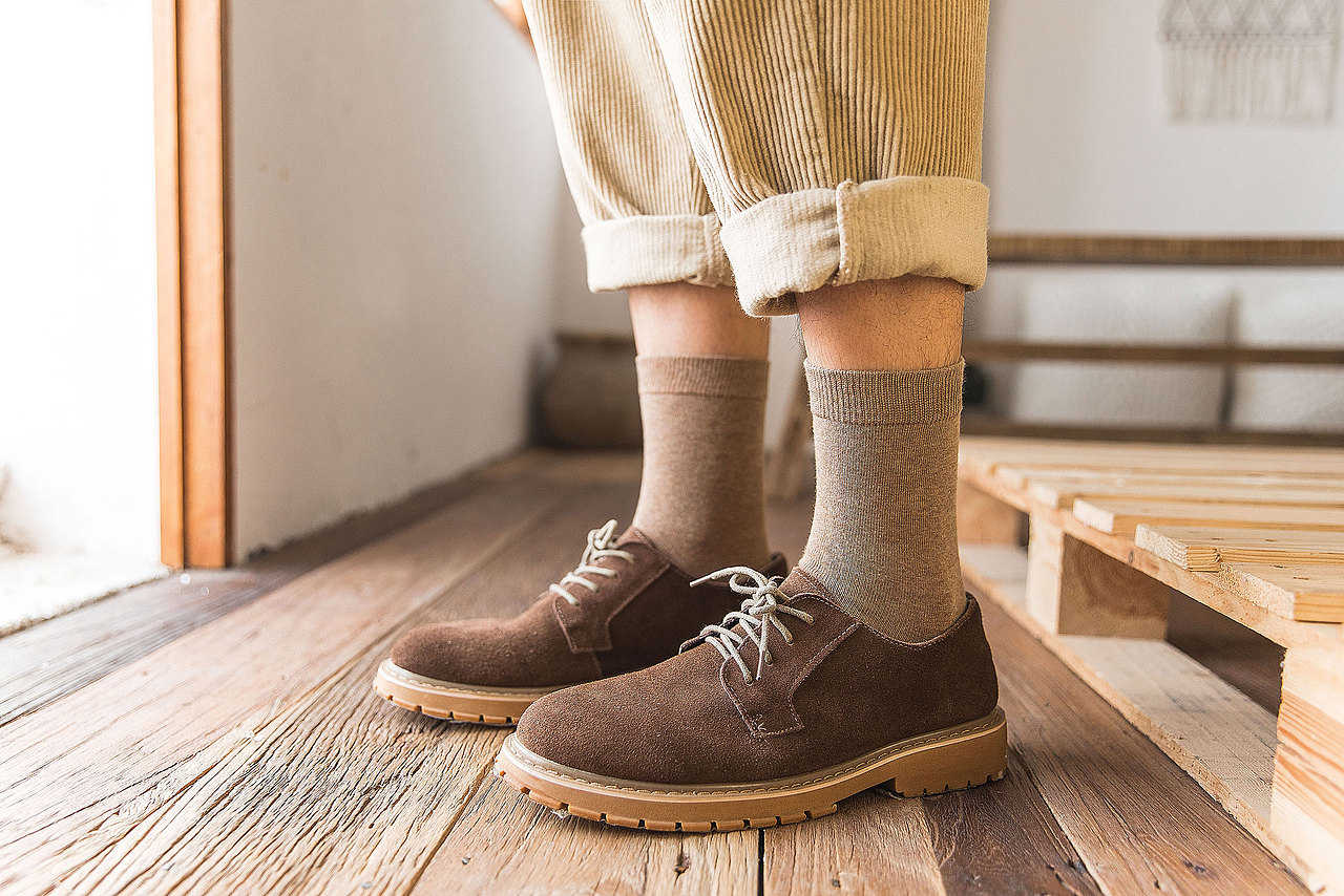 2019棉竹屋秋冬男袜加厚商务日系