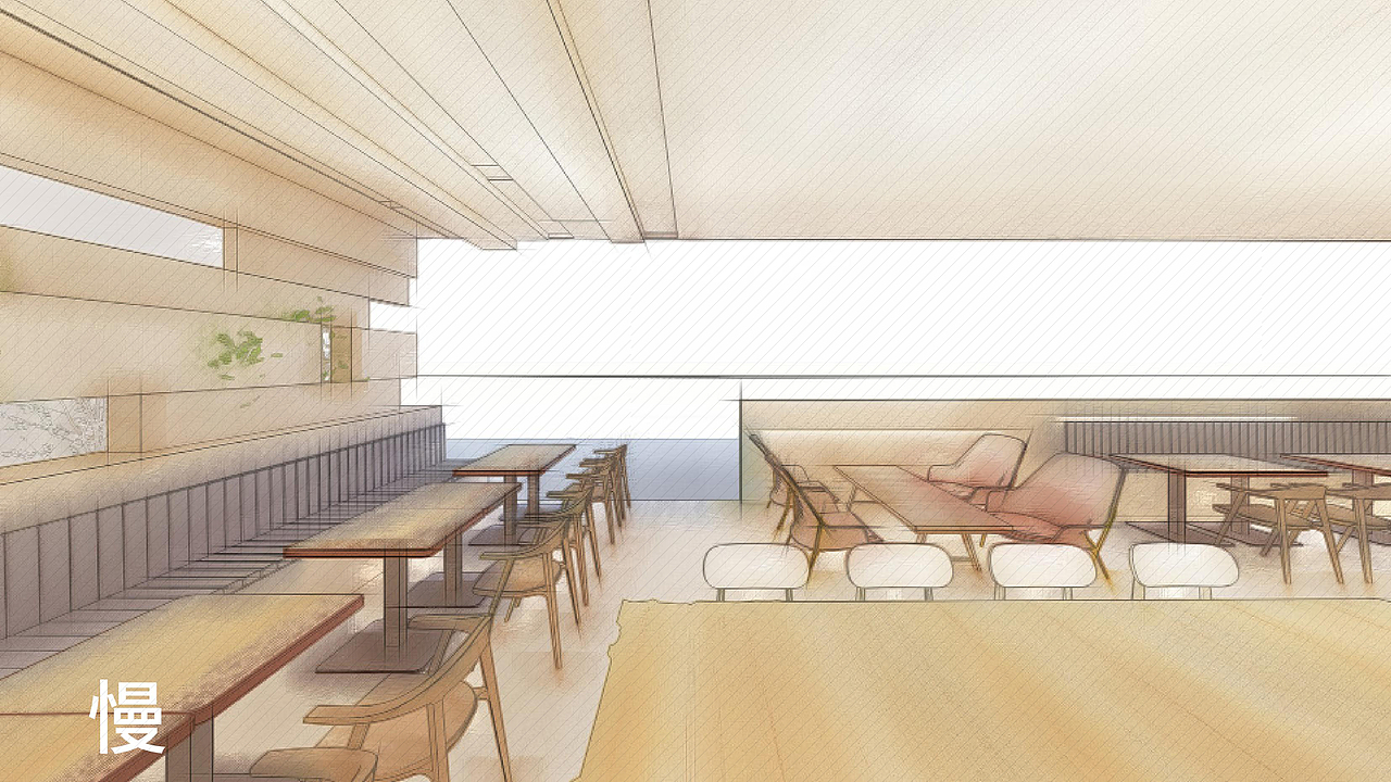 餐饮零售空间 I 西贝莜面村臻选店空间设计节选（图ZMjk1MDc3Mjc2） - 商业空间设计 - 站酷设计师言井创意NarrWell原创素材 - 站酷ZCOOL