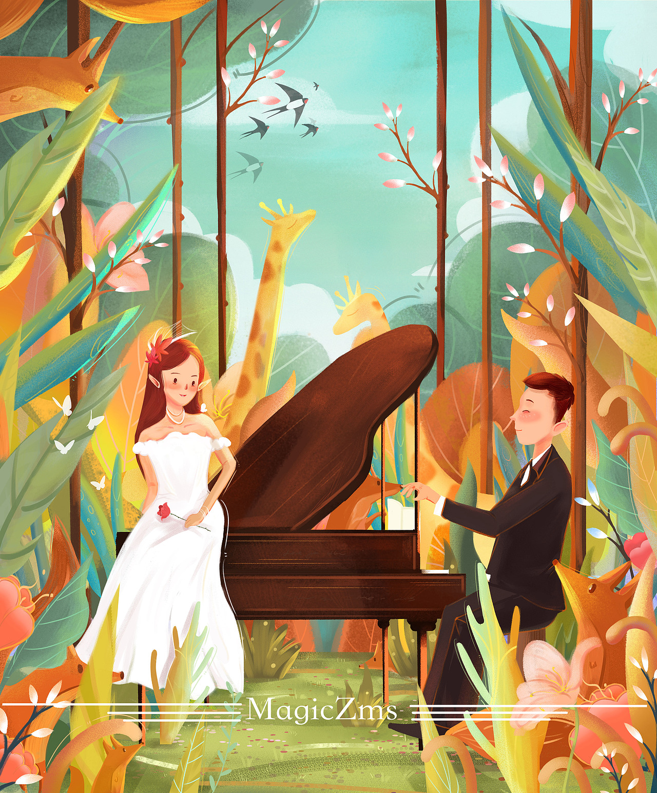 原创合集-《四季生长》（图ZMjEzNzA0NDA4） - 儿童插画 - 站酷设计师MagicZms原创素材 - 站酷ZCOOL