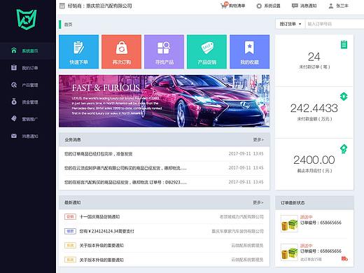 云微配后台系统首页