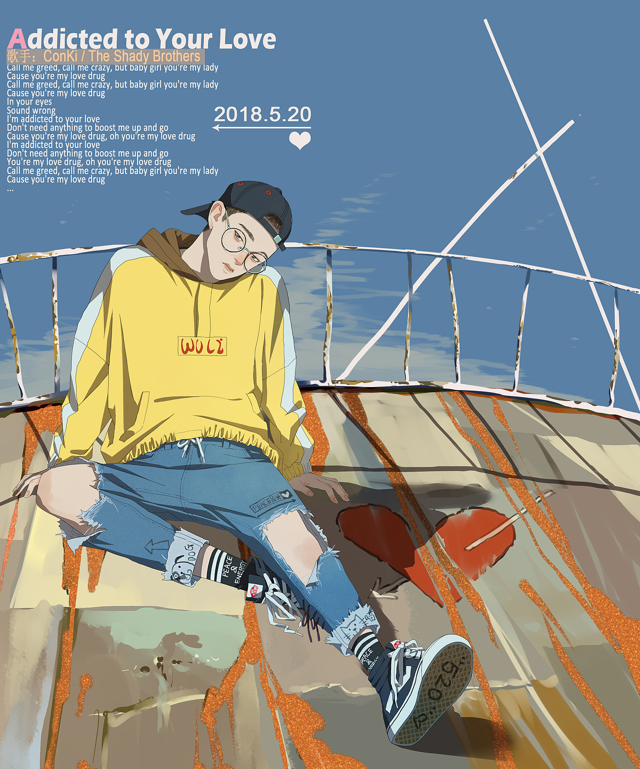 抽空画自己（六更）（图ZMTE1NTcxODQw） - 艺术插画 - 站酷设计师孙无力原创素材 - 站酷ZCOOL