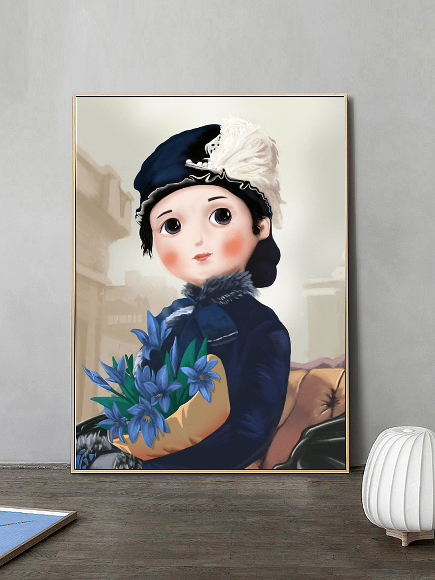 《Q版名画》（图ZMjQ1NTE5MTI4） - 商业插画 - 站酷设计师画先生空间站原创素材 - 站酷ZCOOL