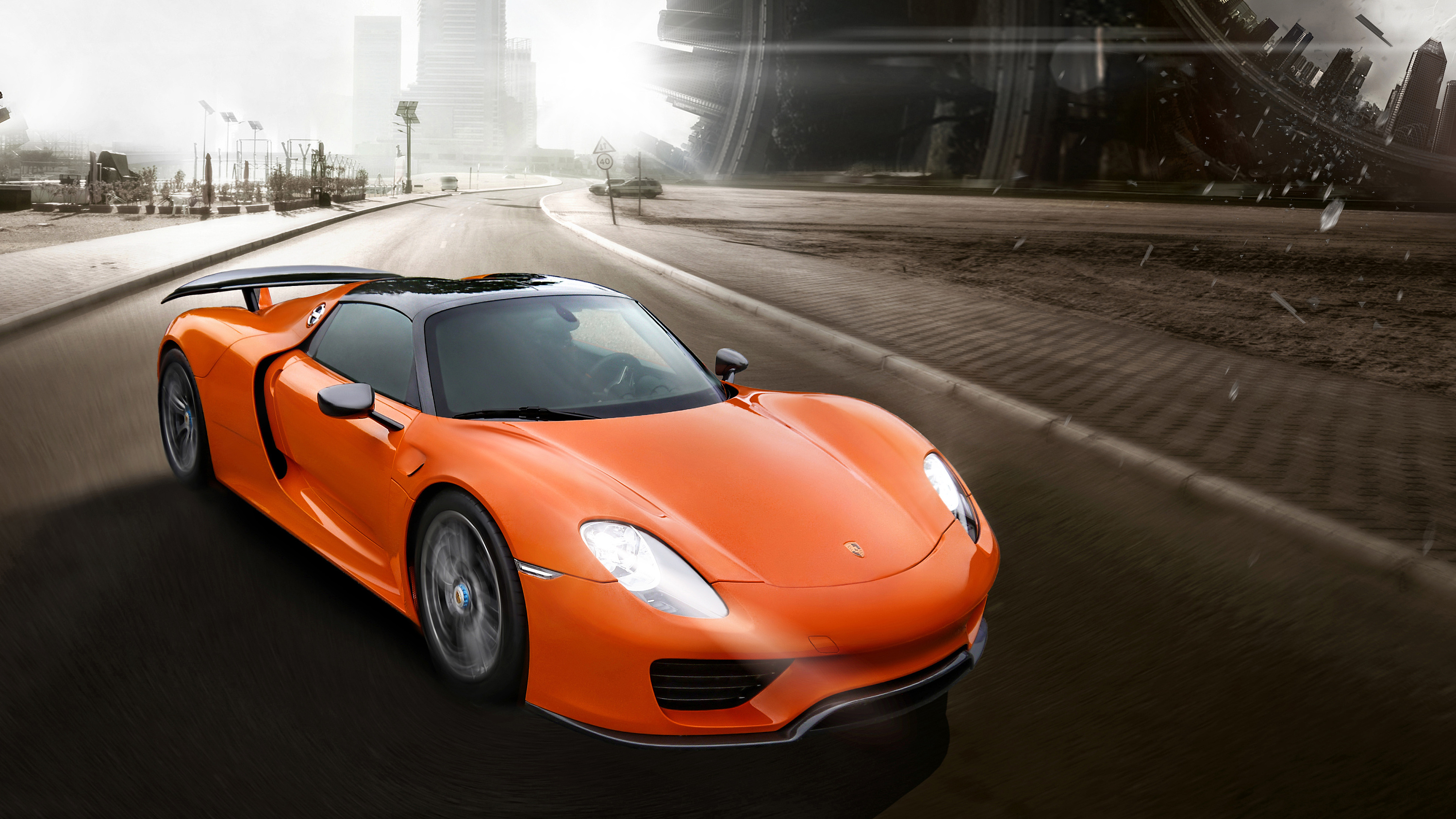 保时捷gt 汽车修图合成 |平面|海报|田小白君 - 原创作品 - 站酷