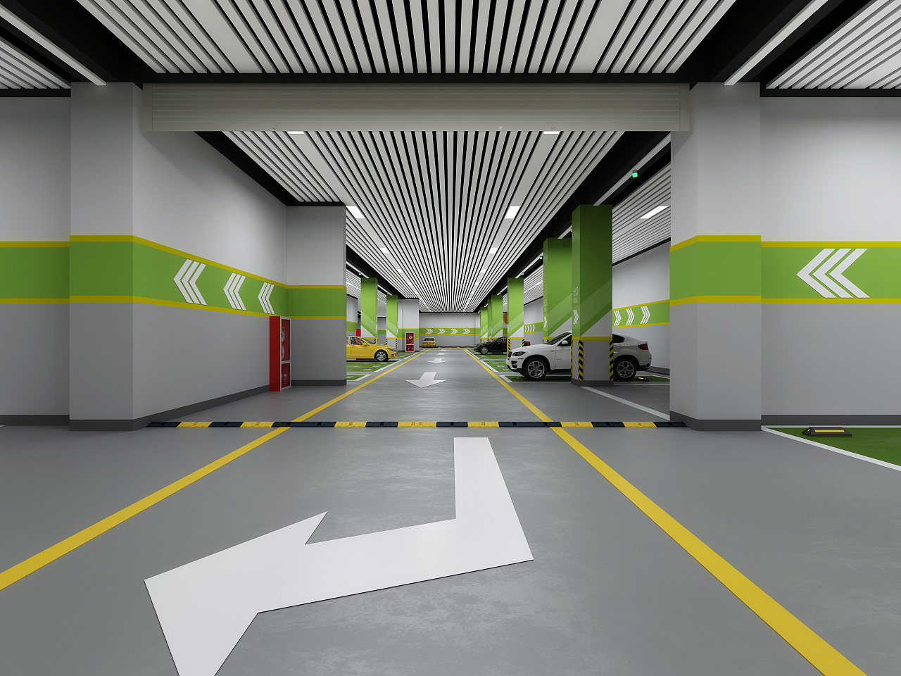 世华龙樾地下停车场导视设计|空间|导视设计|李学好 - 原创作品 - 站酷 (ZCOOL)