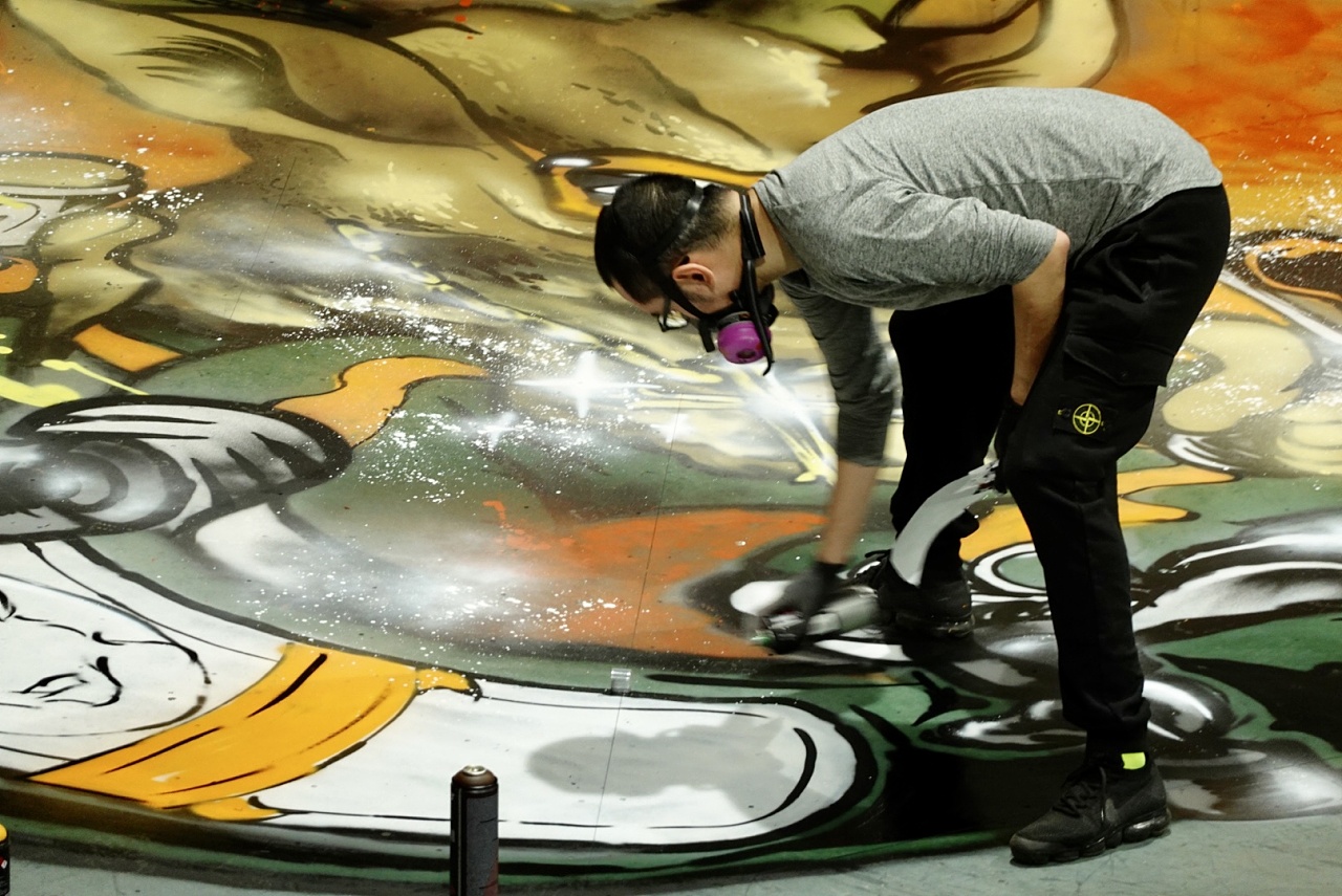 《鹿》camel&jagermeister野格 滑板场涂鸦作品