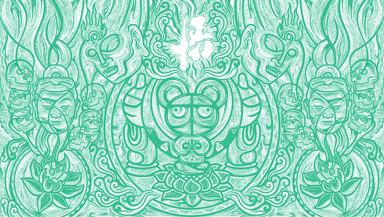 悟（图ZMjgzMTMzMTg4） - 新锐潮流插画 - 站酷设计师李齊飛原创素材 - 站酷ZCOOL