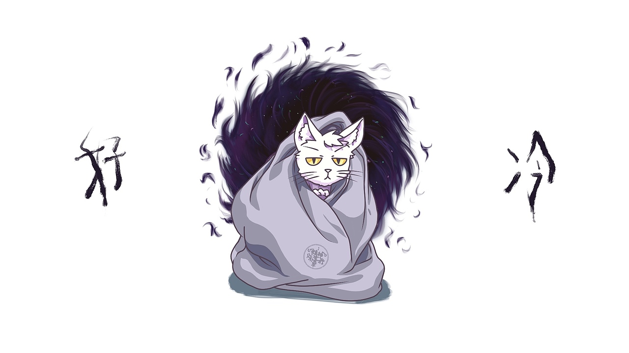 裹着厚棉被的猫猫