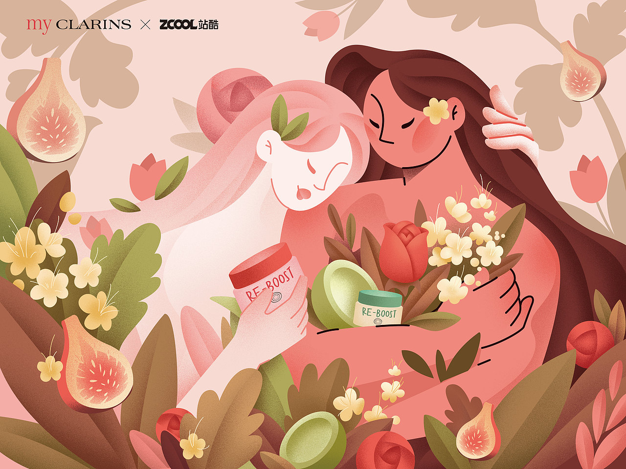 #my CLARINS 寻找天然好食肌#娇韵诗（图ZMjk5NzM4NTY0） - 商业插画 - 站酷设计师掀脑壳原创素材 - 站酷ZCOOL