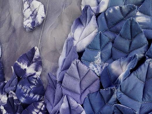 毕业设计作品《叶落蓝山》——纤维艺术设计