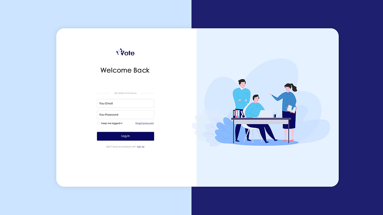 扁平化后台系统登录界面/欢迎界面