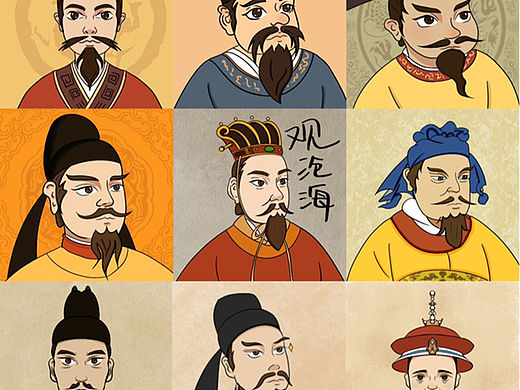 古代历史皇帝头像
