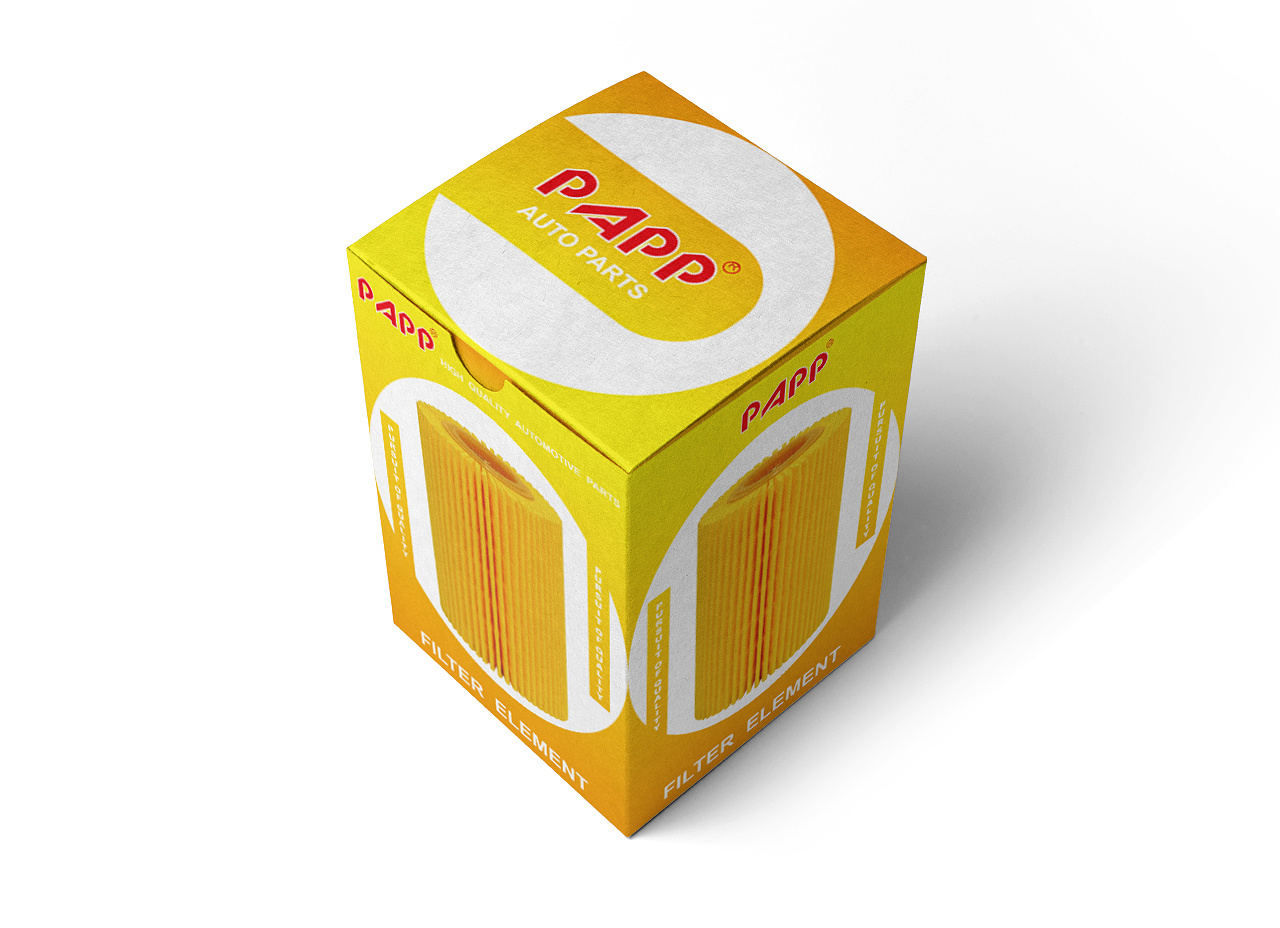 汽配零件 ×滤芯包装盒设计 × 2018