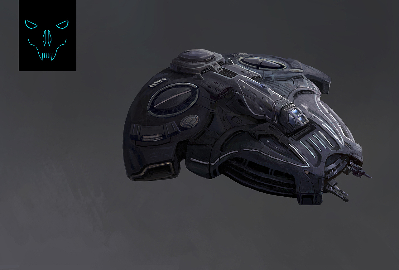 《机器之血》飞机草图