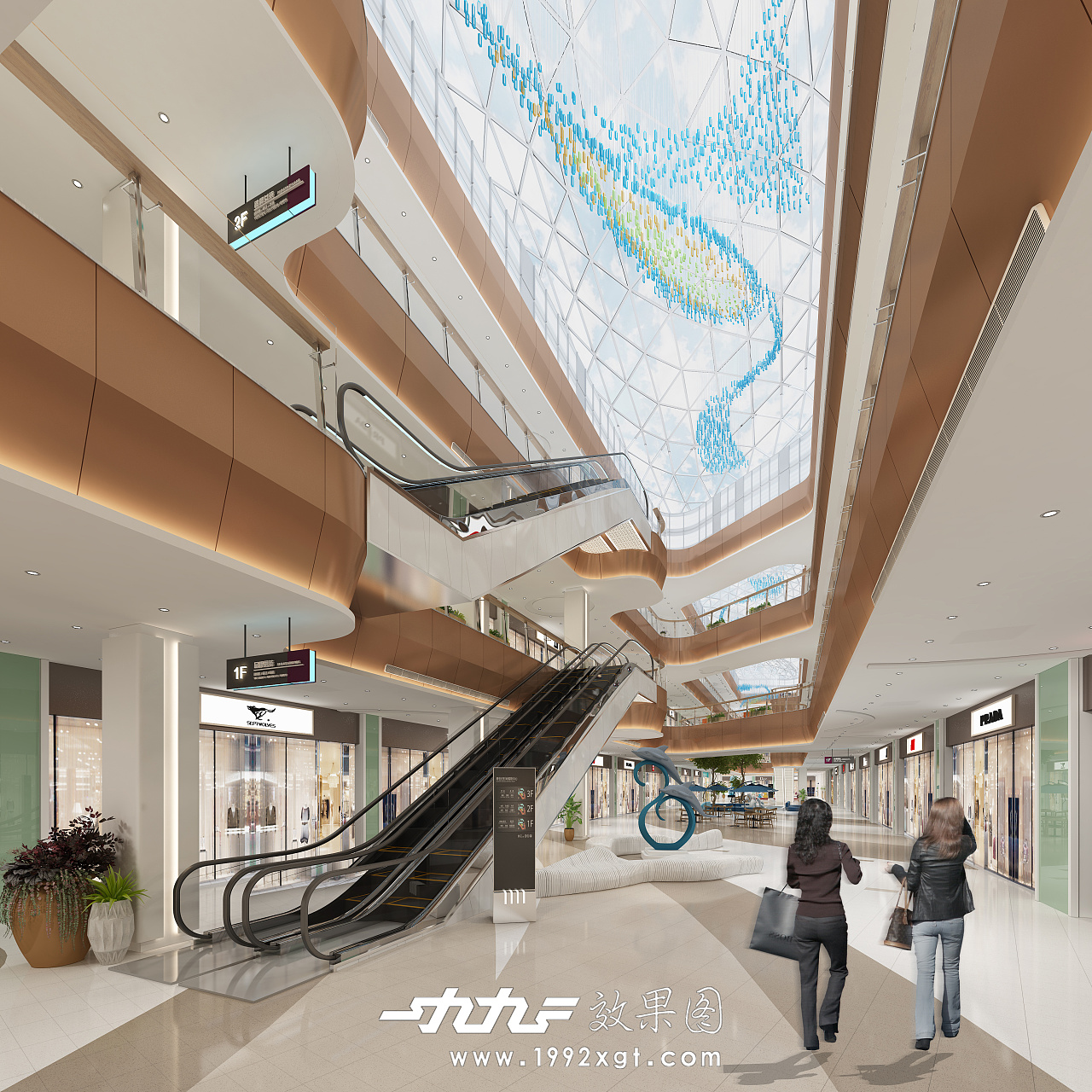 2018大型商场设计图-房天下装修效果图