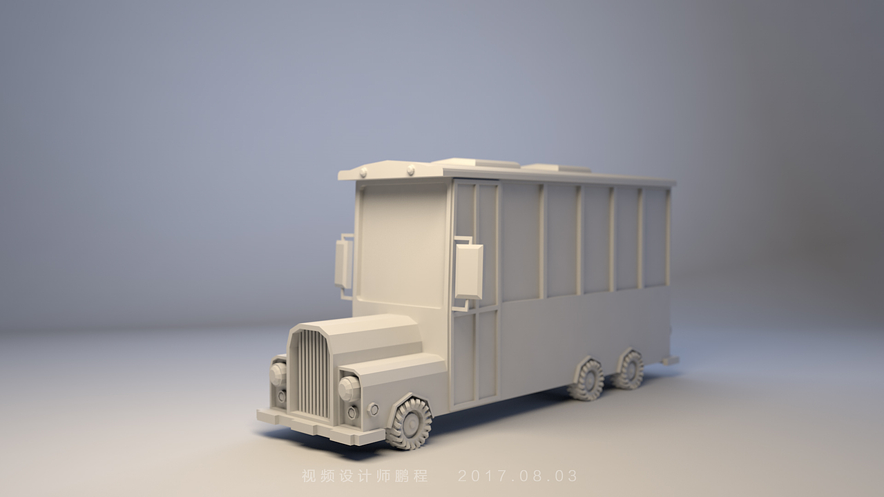 c4d卡通汽车建模（图ZODczMzcwNzI=） - 机械/交通 - 站酷设计师萌新鹏鹏原创素材 - 站酷ZCOOL
