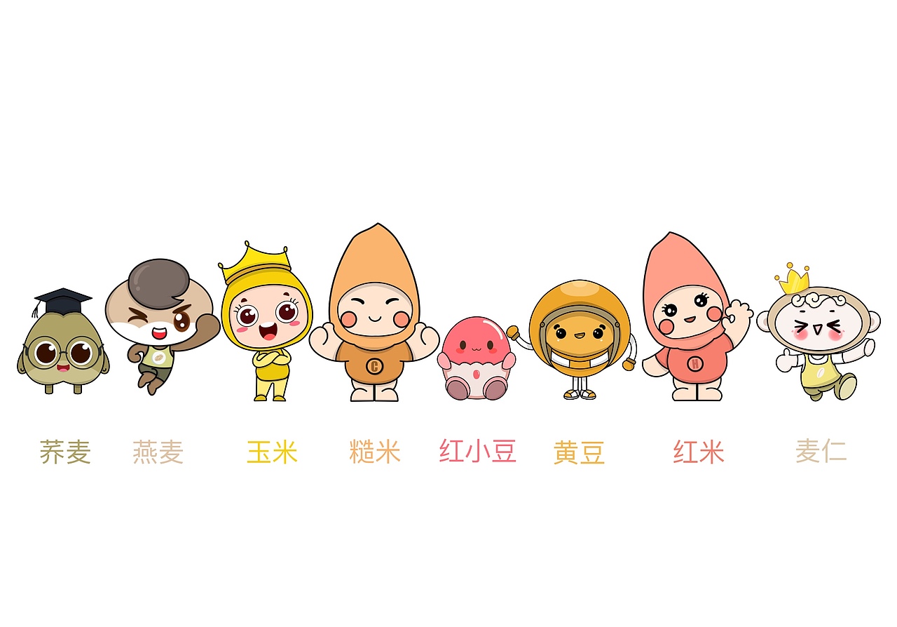 五谷杂粮吉祥物