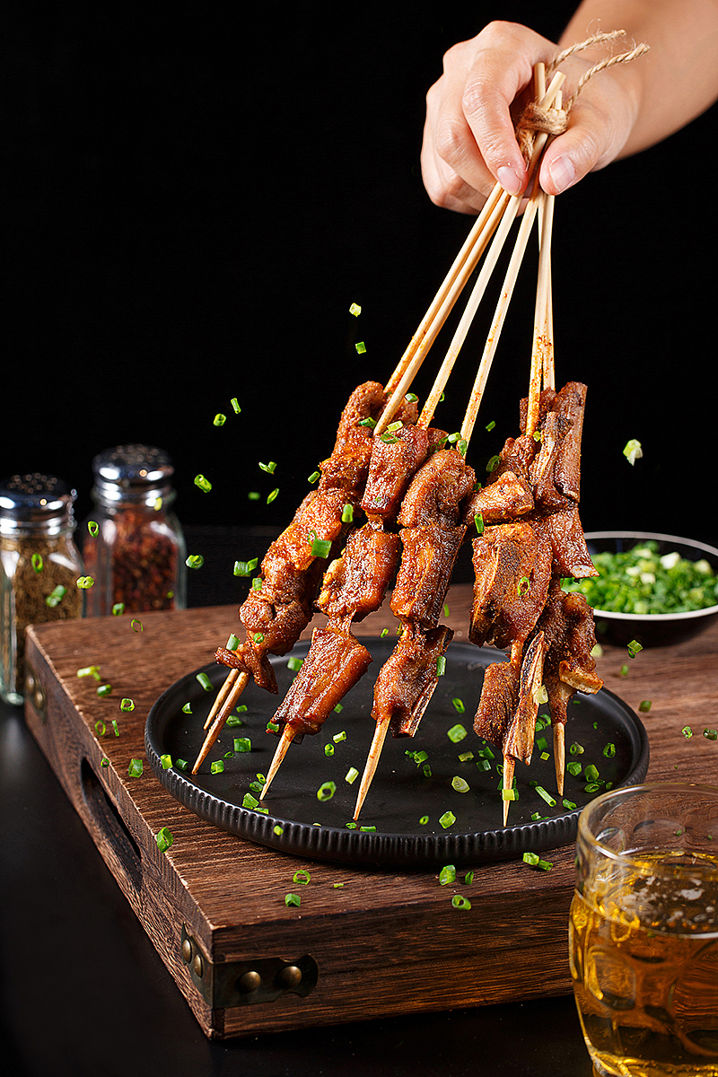 烟与火-厦门美食摄影烧烤串串拍摄餐厅菜单拍照