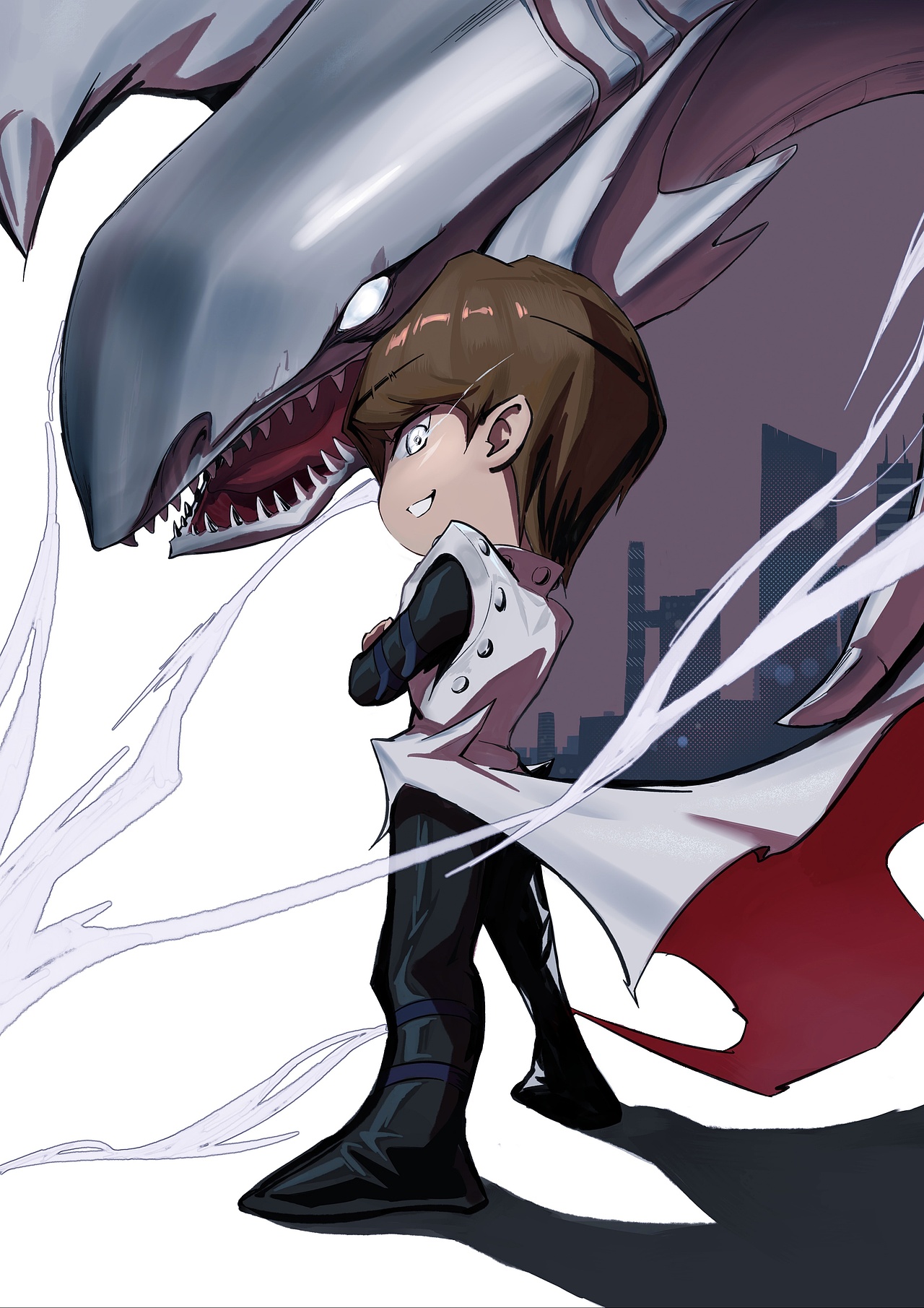 q版游戏王同人  游城十代╳海马濑人╳武藤游戏