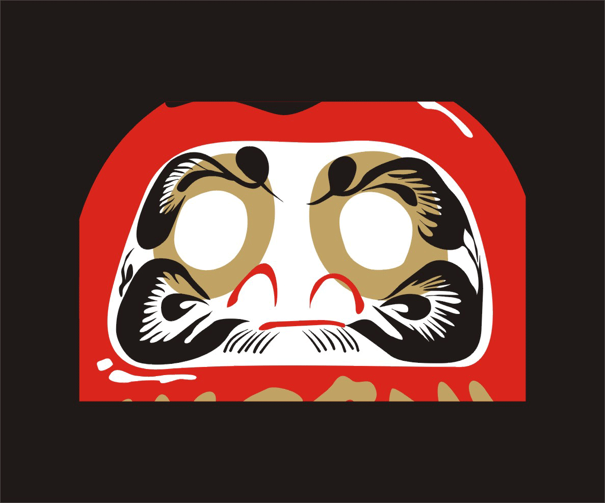 插画 / 达摩不倒