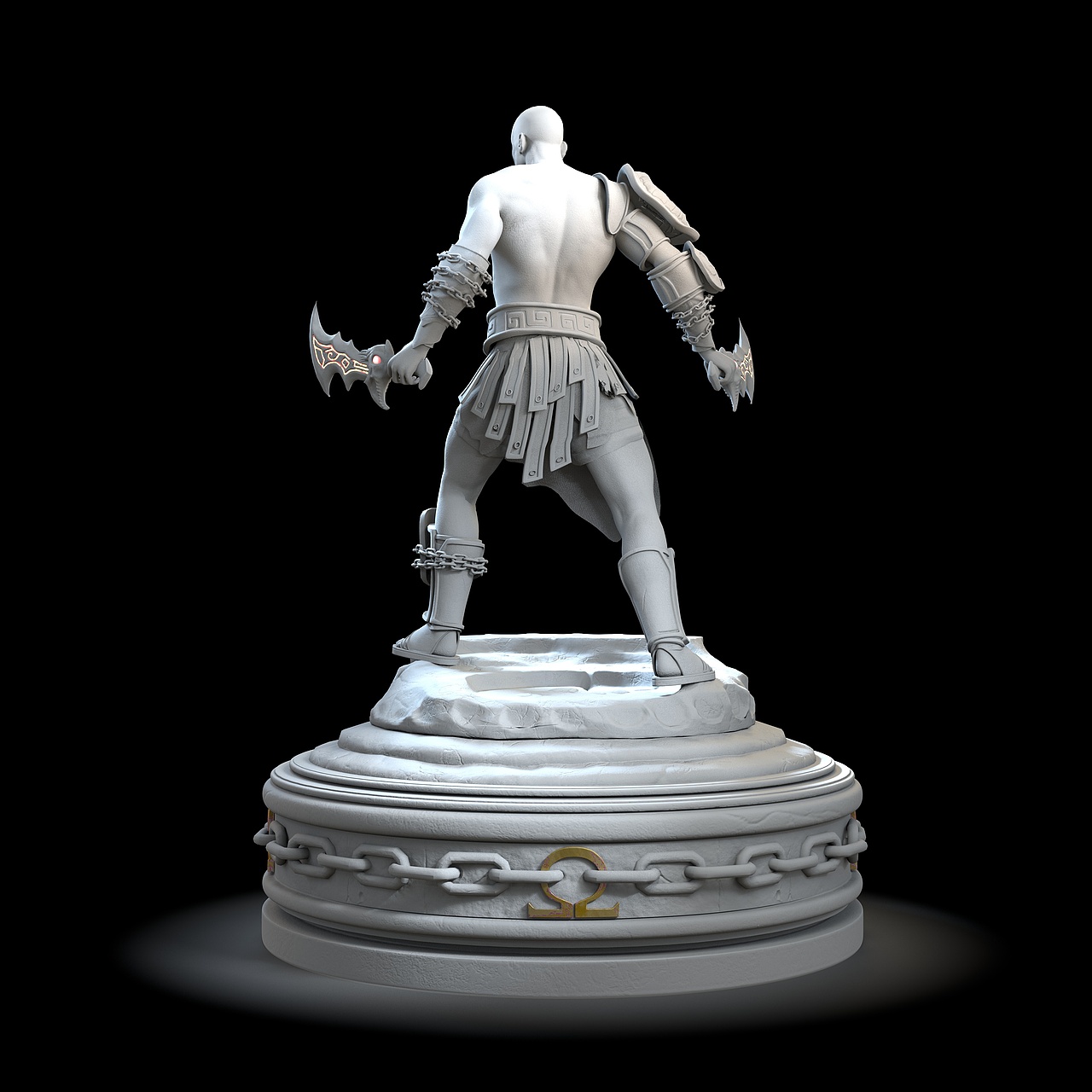 zbrush maya md sp练习 战神 奎托斯