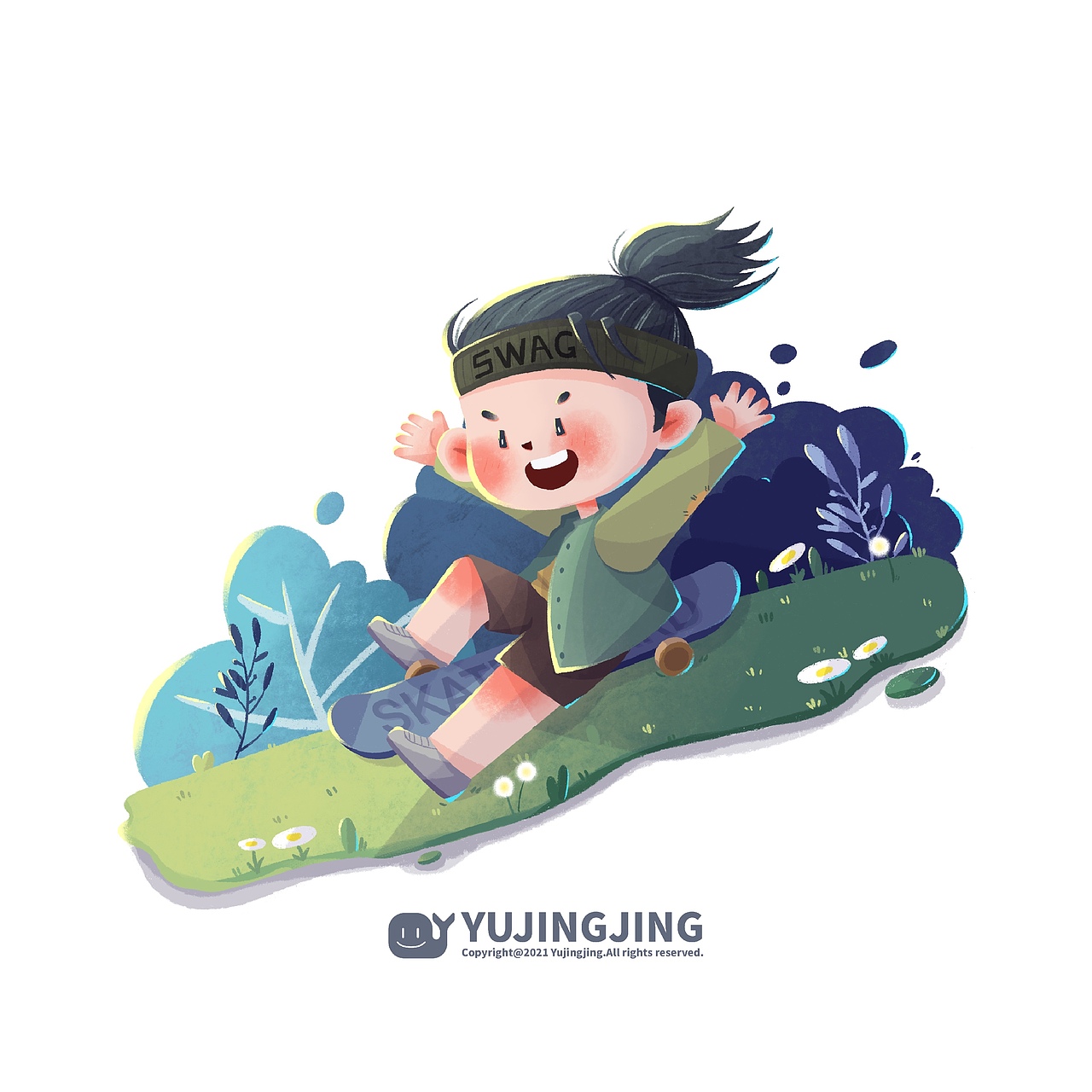 几张小场景（图ZMjY4MjIzMzIw） - 儿童插画 - 站酷设计师鱼京京与鲸原创素材 - 站酷ZCOOL
